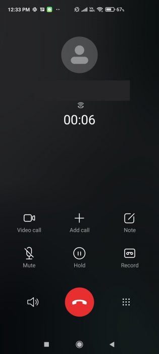 MIUI call recorder