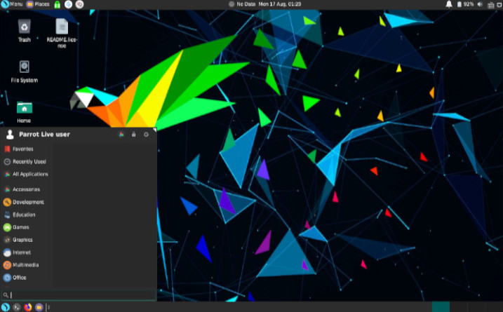 Parrot OS Xfce Edition