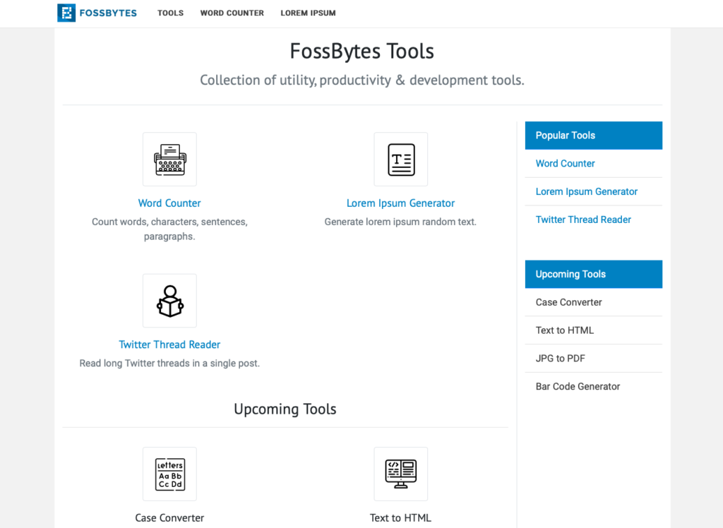 fossbytes-tools-productivity-utility