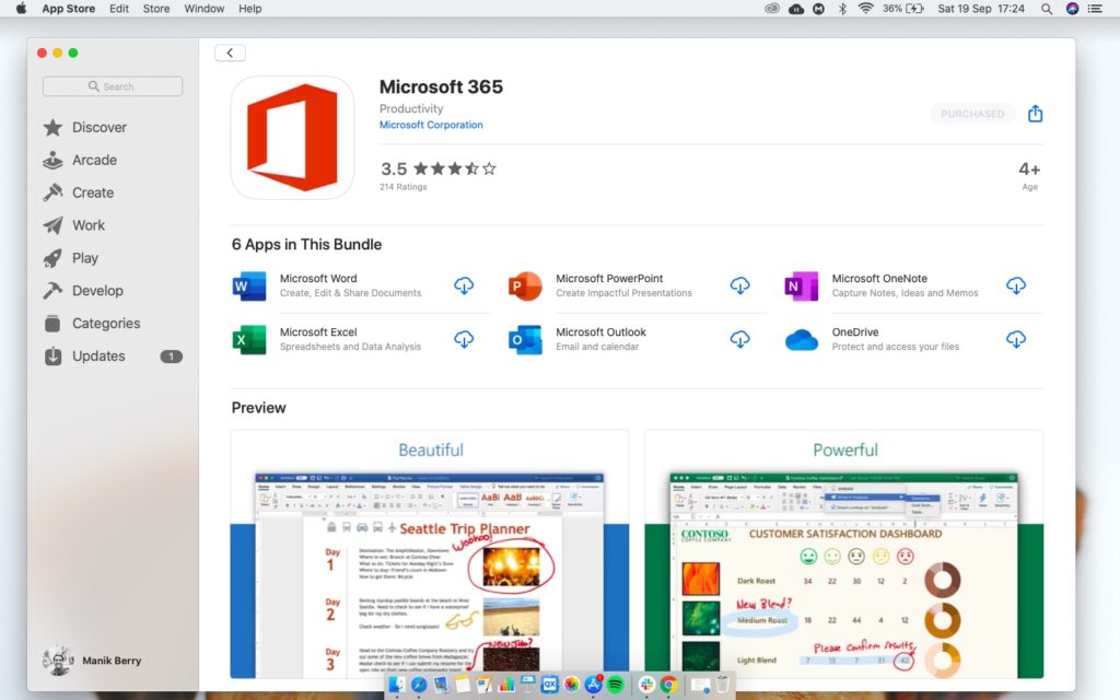 Microsoft 365 on Mac App Store