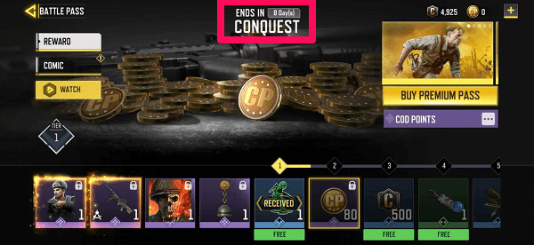 Conquest, the new Season of Call of Duty®: Mobile