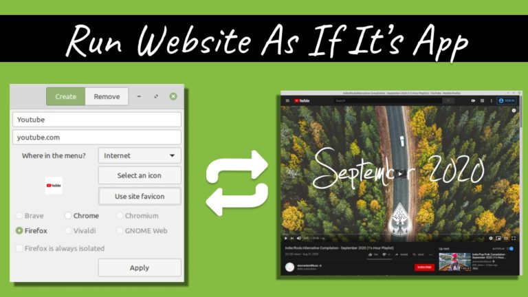 Linux Mint Reveals WebApp Manager To Turn Website Into Desktop Apps