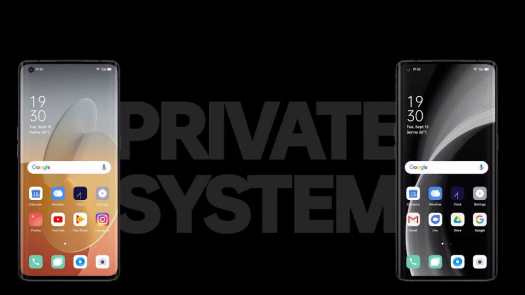 Private System on Oppo ColorOS 11