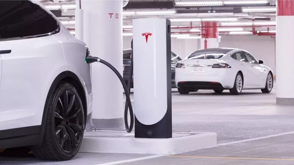 tesla v3 superchargers in europe free charging
