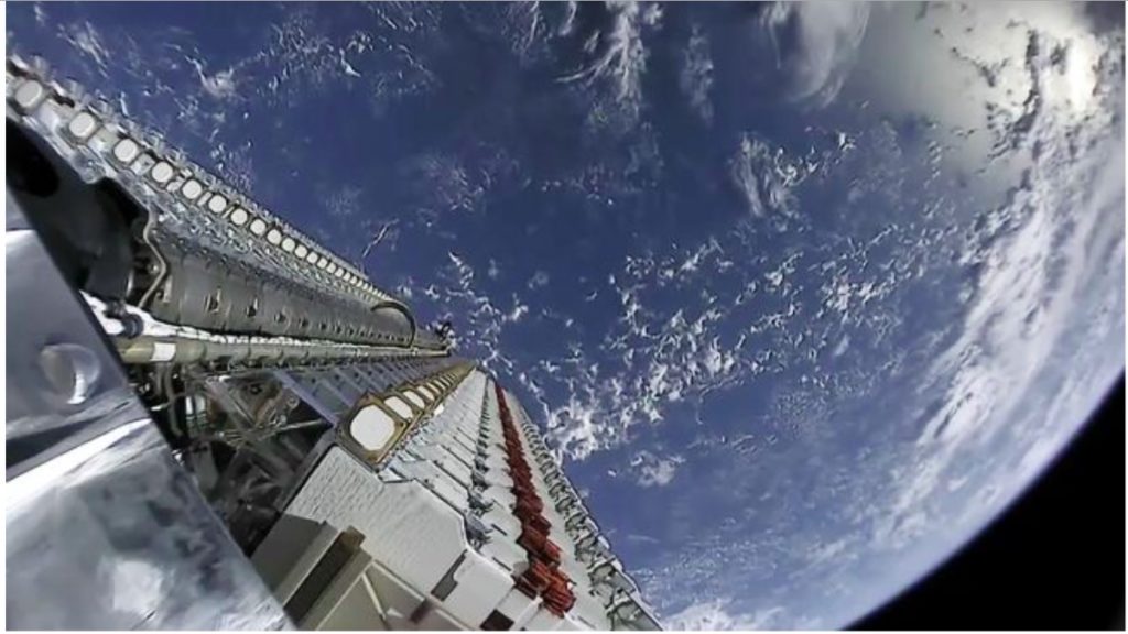 View of Earth from a Starlink Satellite