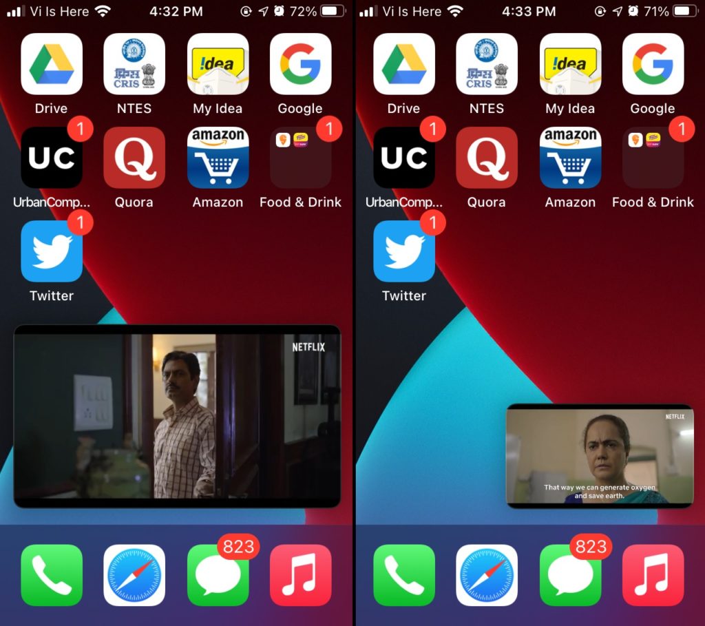 iOS 14 Picture In Picture Mode iPhone