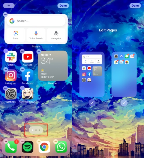 iOS 14 homescreen