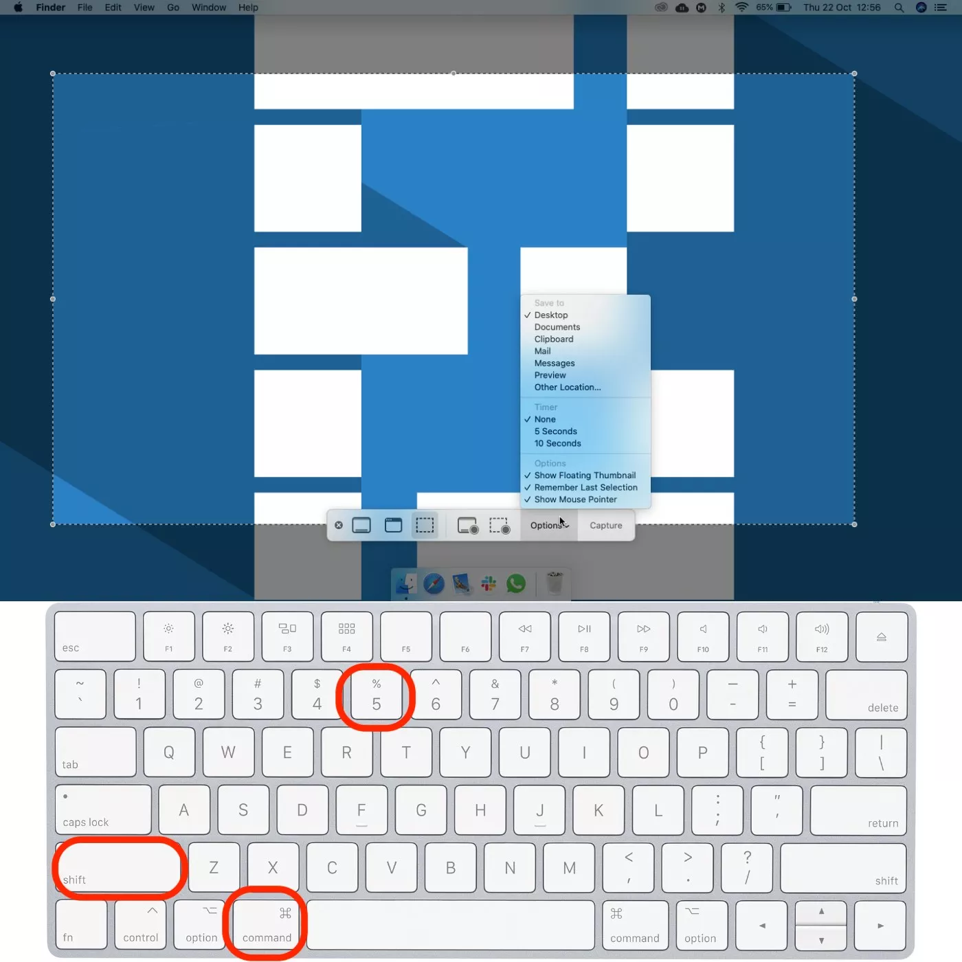 shortcut for screen capture mac