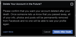 how to deactivate facebook account for deceased