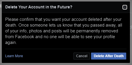 Delete Facebook Account After Death Process 3