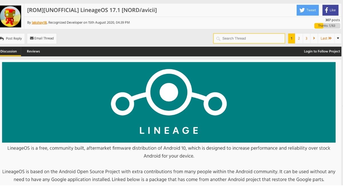 LineageOS for OnePlus Nord