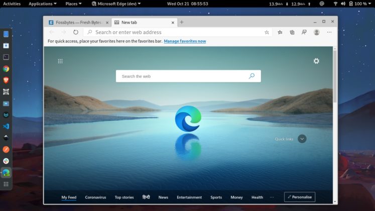ubuntu edge browser