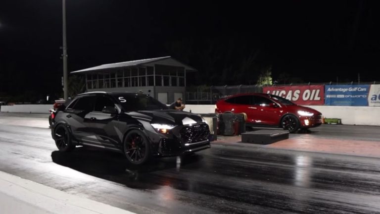 Watch Audi RSQ8 Drag Race Against Tesla Model X And Lamborghini Urus