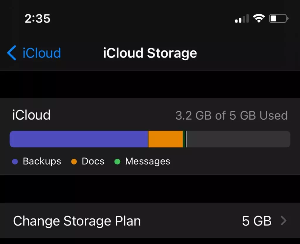 iCloud Storage Consumption