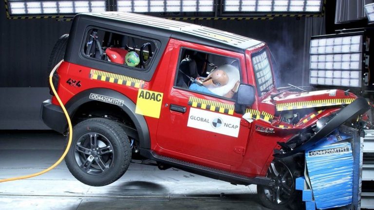 2020 Mahindra Thar safety rating