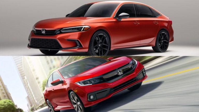 2022 and 2021 Honda Civic difference