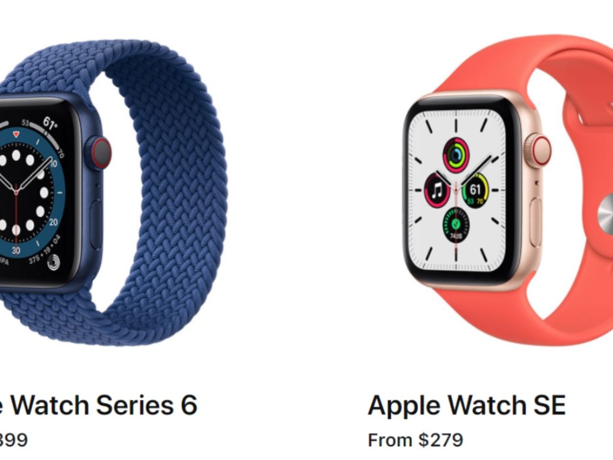 Apple Watch Se Vs Series 6 Specs Comparison What S The Difference