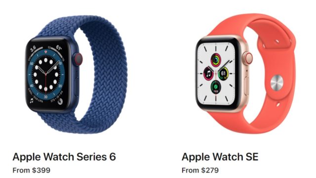 apple watch se 2 vs series 6 specs