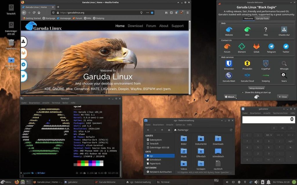Garuda Linux Xfce edition