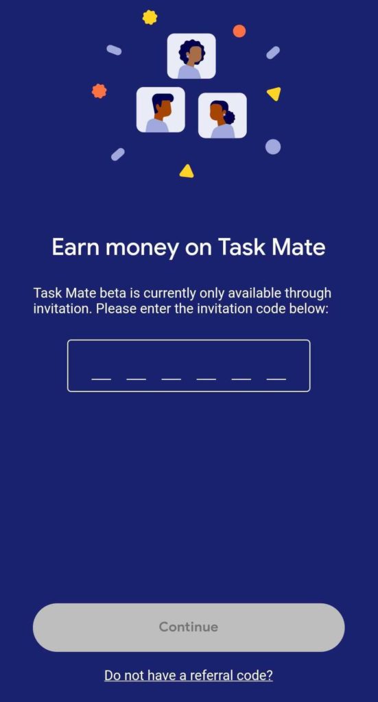 Google task mate referral code