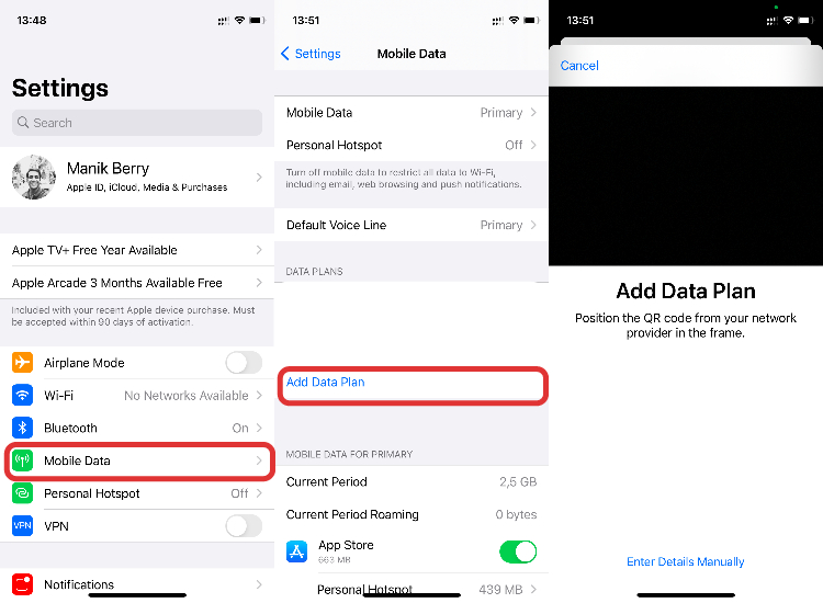 How to use eSIM on iPhone