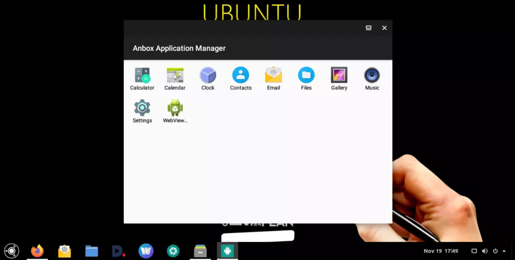 Install Android apps using Anbox