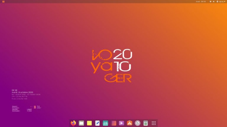 Voyager 20.10 GE Released With Linux 5.8, Based On Ubuntu 20.10