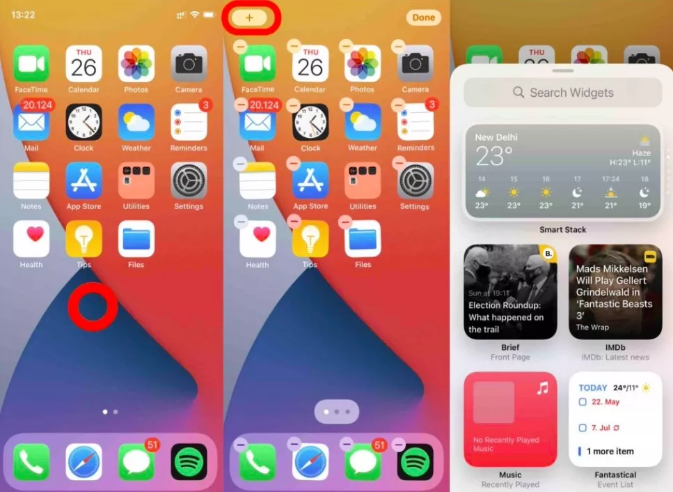 How to use iPhone widgets