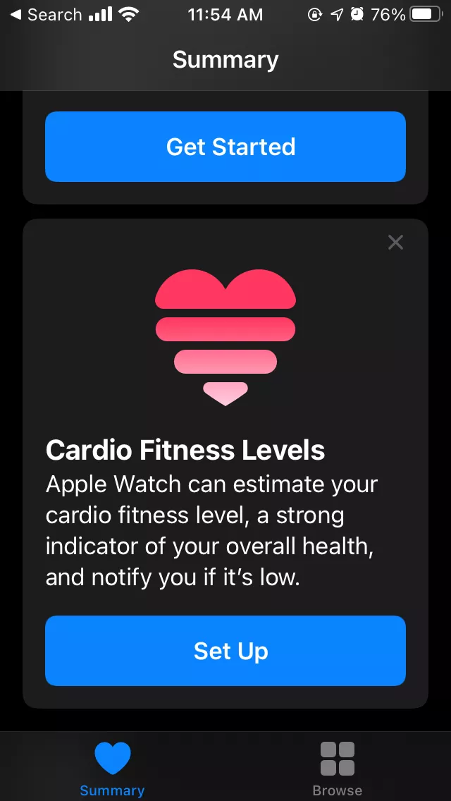 Apple Watch Cardio Fitness Levels Enable 1