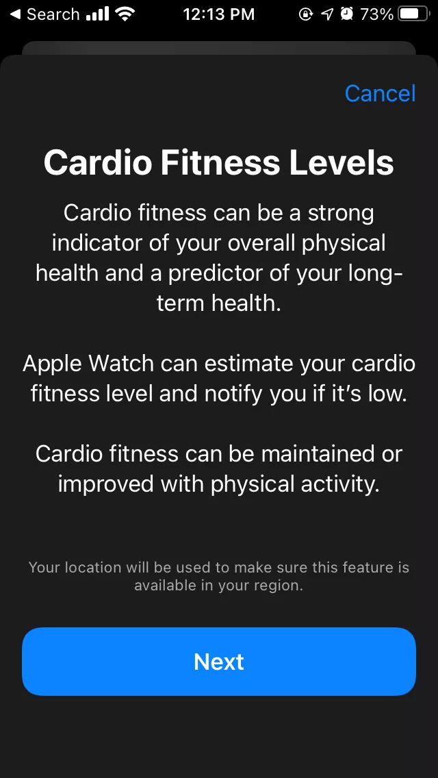 Apple Watch Cardio Fitness Levels Enable 2