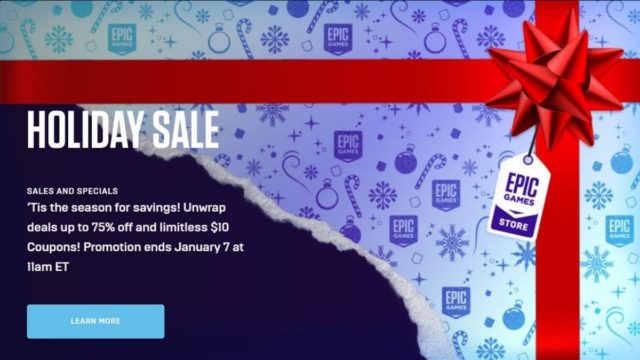 Venta de videojuegos de Navidad 2020 Tienda de juegos épicos, GOG y Steam