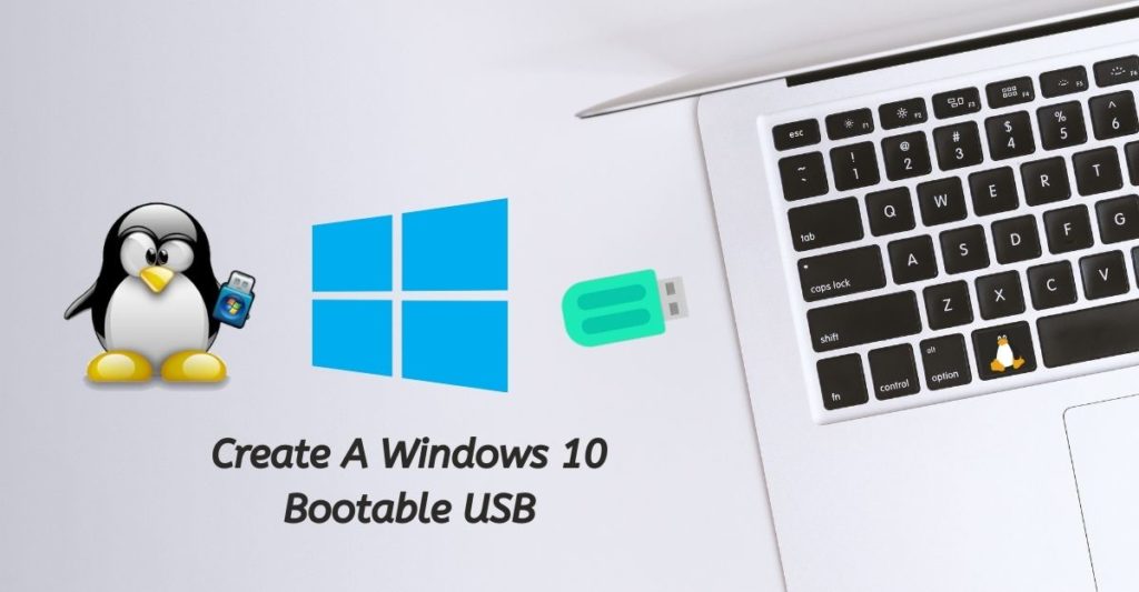 créer clé bootable windows 10 sur linux