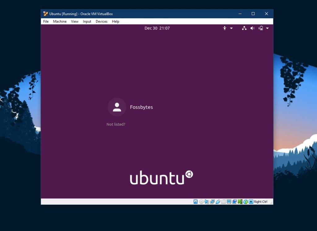 download installing ubuntu on virtualbox