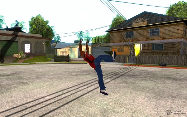Parkour mod in San Andreas