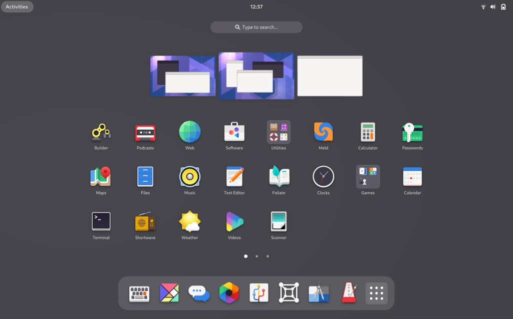 Download Gnome 40 To Turn Workspace App Grid Page Orientation To Horizontal