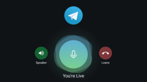 Telegram group voice call on android and ios