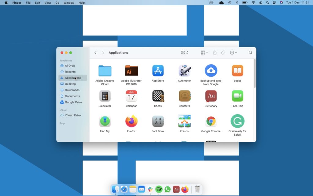 Uninstall apps on Mac using Finder- 1