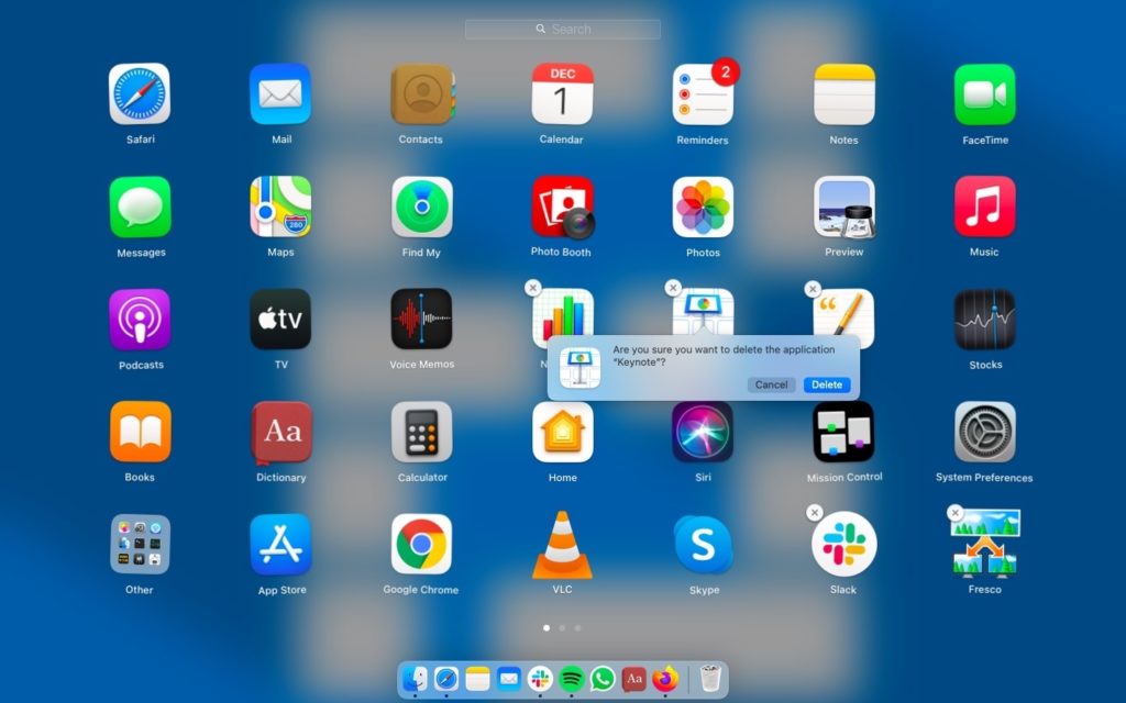 Uninstall apps on Mac using launchpad-3