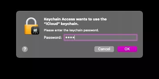 keychain wifi network mac