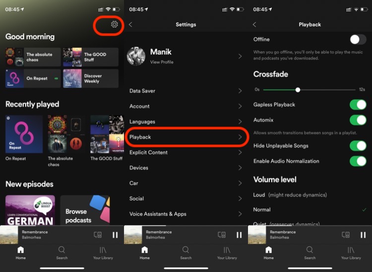 new spotify volume reset