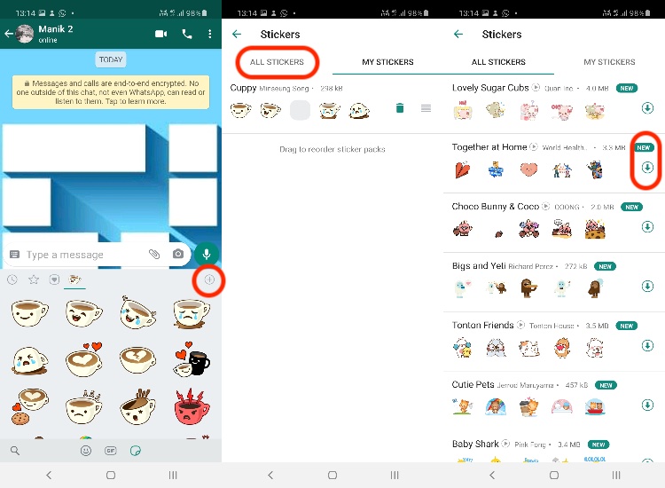 How to send stickers in WhatsApp