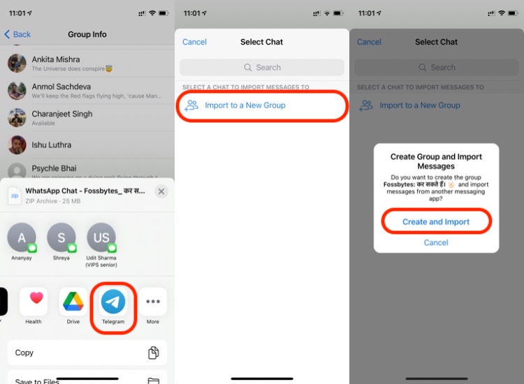 2. how to export WhatsApp chats to Telegram on iOS-2