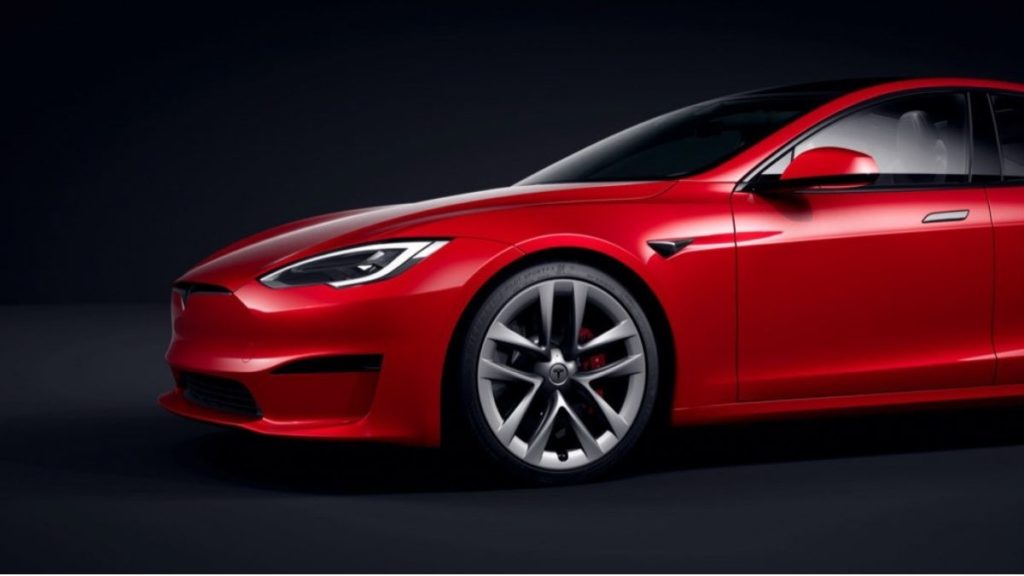 2021 tesla model s side profile