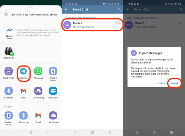 4. how to move whatsApp chats to telegram on Android 2