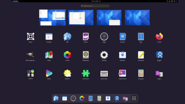 GNOME 40 Shell Preview With New Design Shows Up