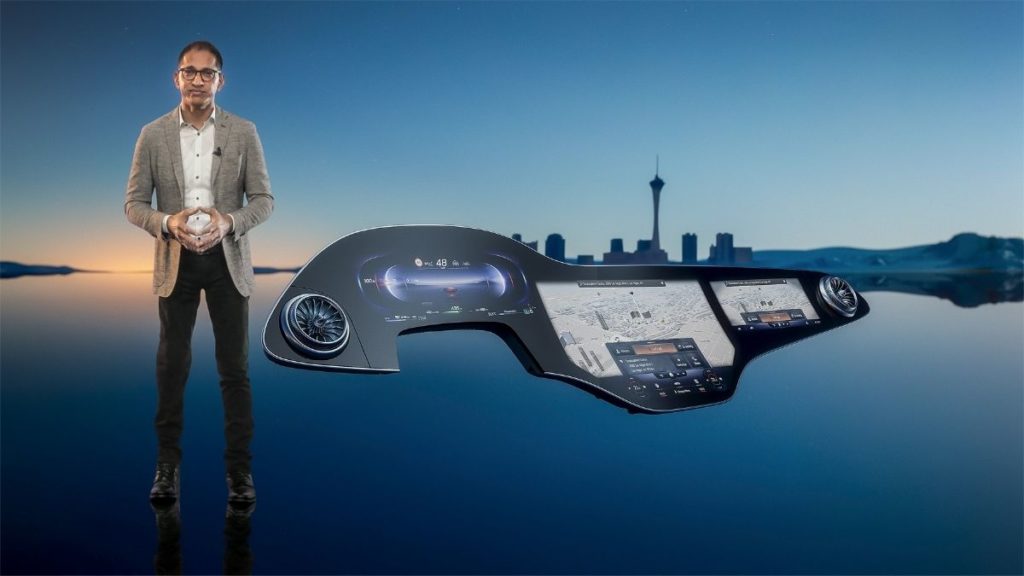 Mercedes benz MBUX Hyperscreen CES 2021