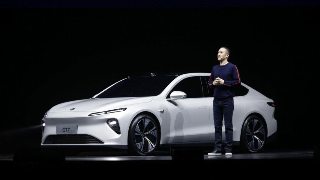 Nio ET7 with CEO William Li