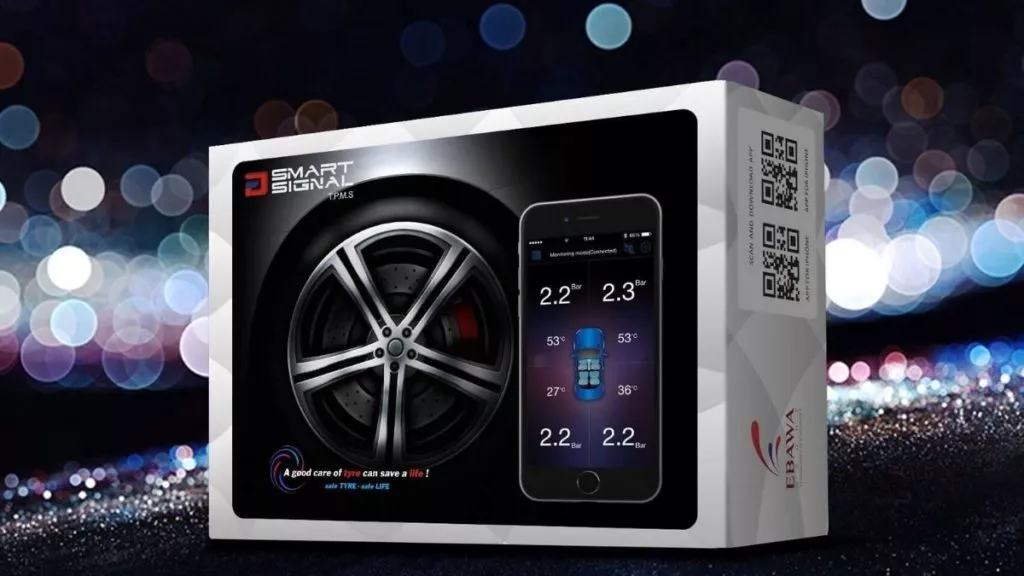 smartphone connected tire pressure monitoring system