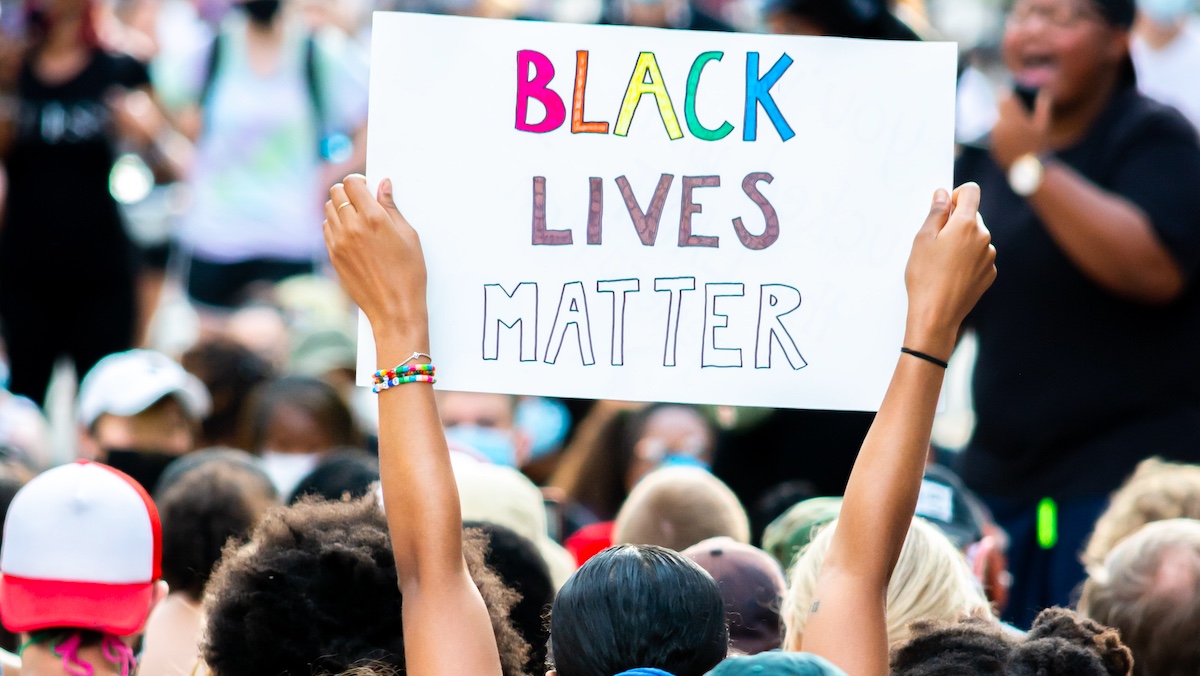 Black Lives Matter slogan for black history month