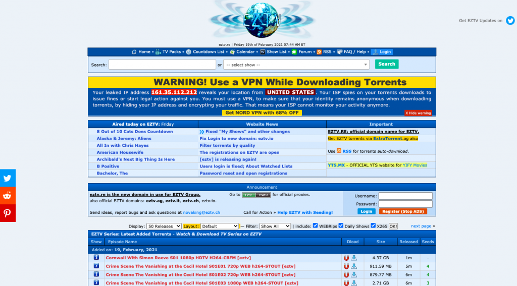 Alternativa de eztv-yts